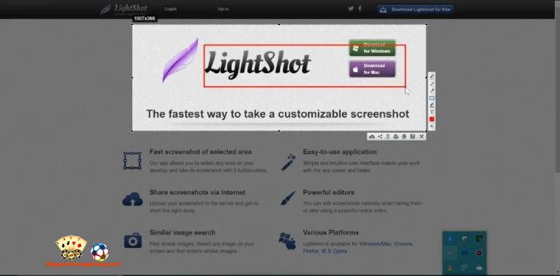 Cách chụp màn hình bằng công cụ Lightshot