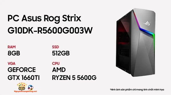 Máy tính chơi game Asus Rog Strix G10DK-R5600G003W