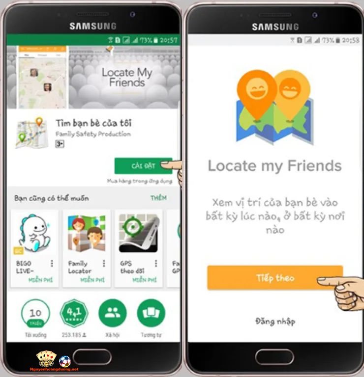 Tìm điện thoại thông qua ứng dụng Find My Friends